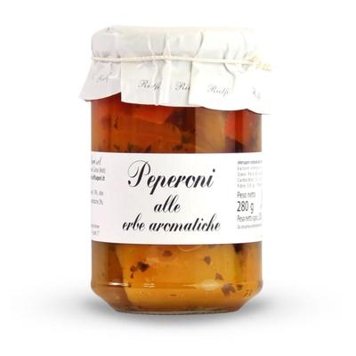 Papriky v olivovom oleji s aromatickými bylinkami 280g