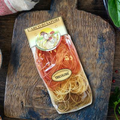 Tagliolini trojfarebné (paradajka-špenát) 250g